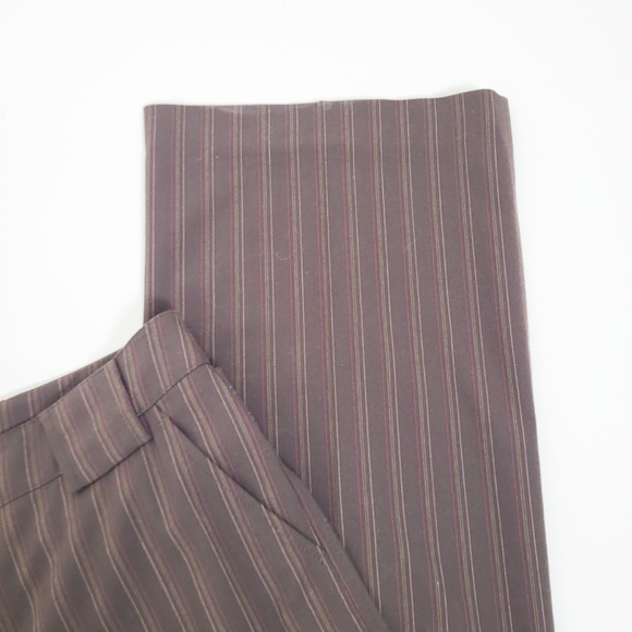 Pinstripe Dress Pants Esprit Mid Low Rise Y2K Straight Leg Boot Cut Dressy - Picture 6 of 10